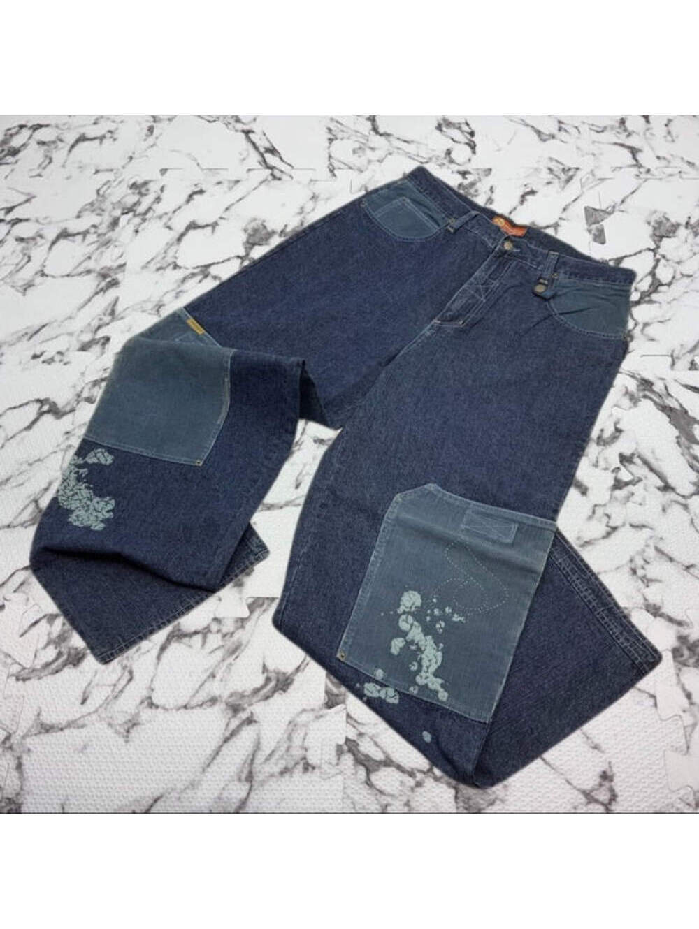 Men's Davoucci Blue | Sky Blue Corduroy Denim Pants NWT
